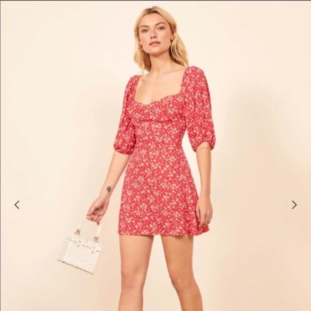 Reformation red Kopa dress
